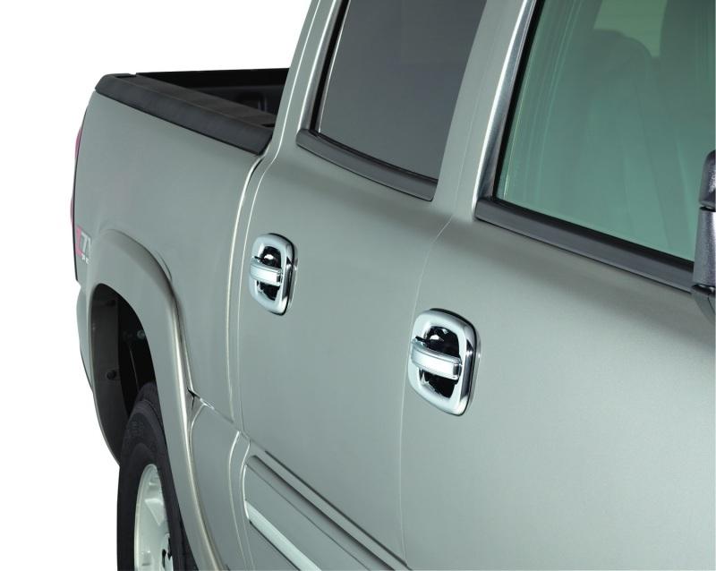 AVS 02-08 Dodge RAM 1500 (w/o Passenger Keyhole) Door Handle Covers (4 Door) 8pc Set - Chrome 685209 Main Image