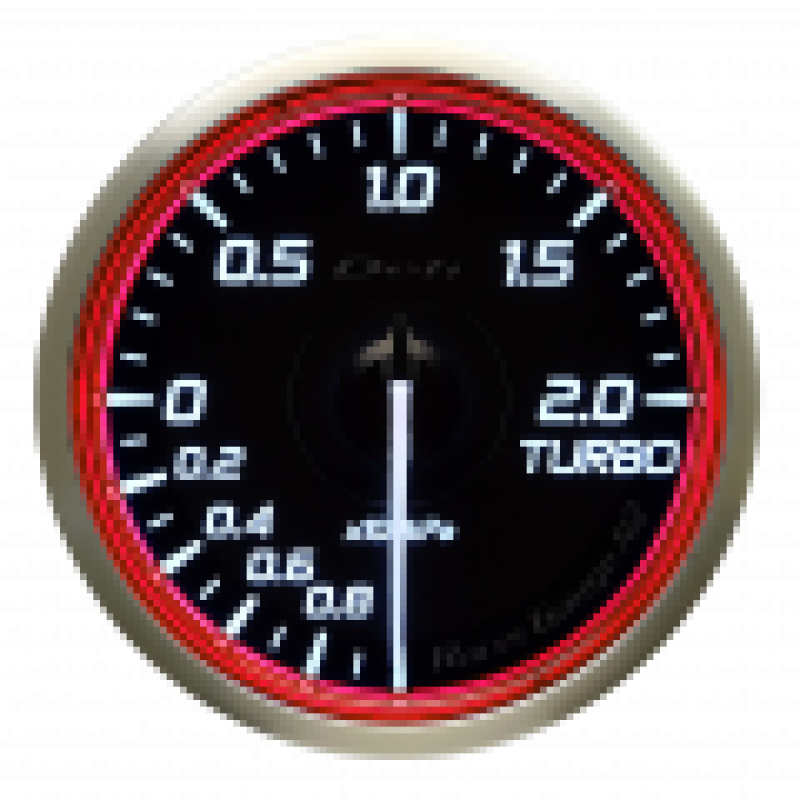 DEFI Racer Gauge N2 60mm Turbo 200kPa Red DF16603