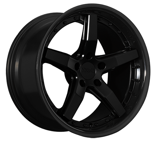 XXR 569 Wheel Flat Black / Gloss Black Lip 18x8.5 +38 5x100