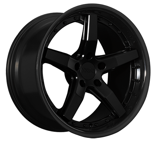 XXR 569 Wheel Flat Black / Gloss Black Lip 18x10 +20 5x4.5