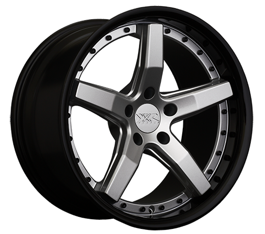 XXR 569 Wheel Silver / Gloss Black Lip 20x10.5 +40 5x120
