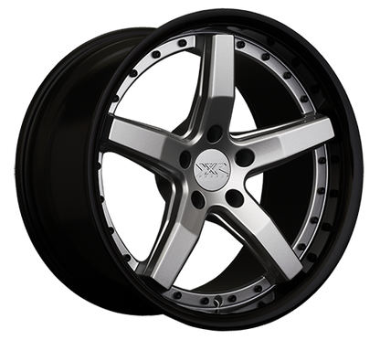 XXR 569 Wheel Silver / Gloss Black Lip 18x8.5 +38 5x108
