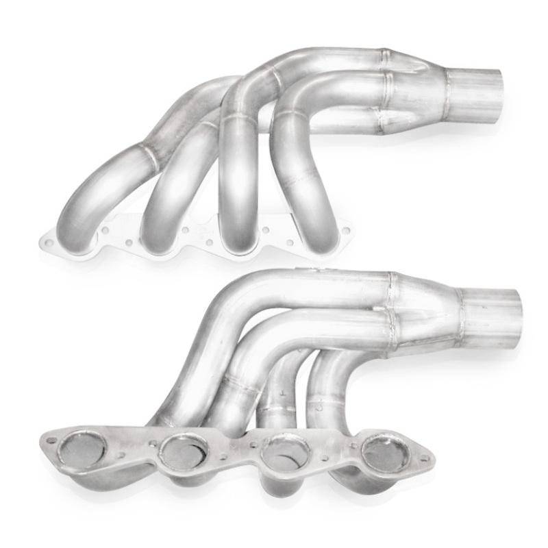 Stainless Works BB Chevy Up and Forward Turbo Headers 2-1/4in Primaries 3.5in Slip Fit Collectors BBCT Main Image