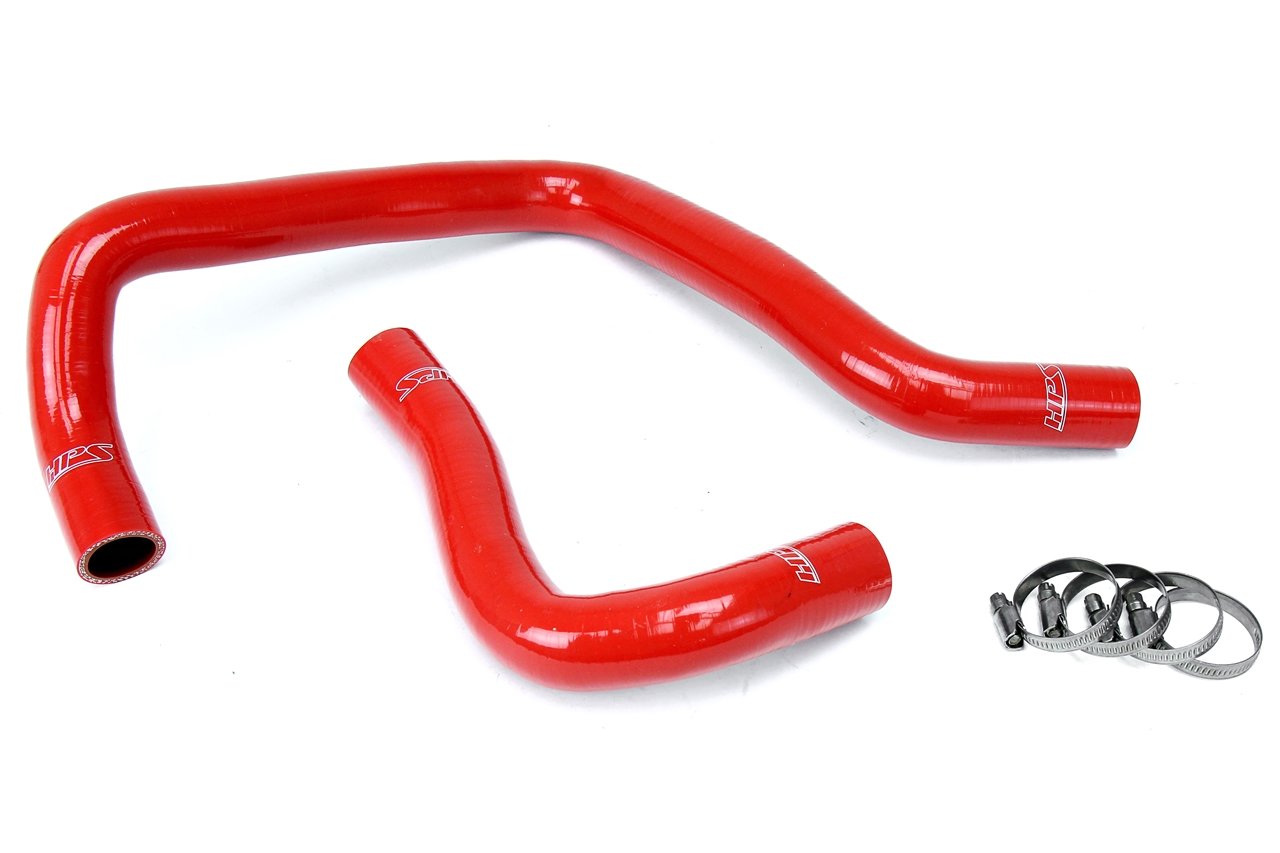 HPS Red Reinforced Silicone Radiator Hose Kit Coolant Honda 88-91 CRX B18 B20