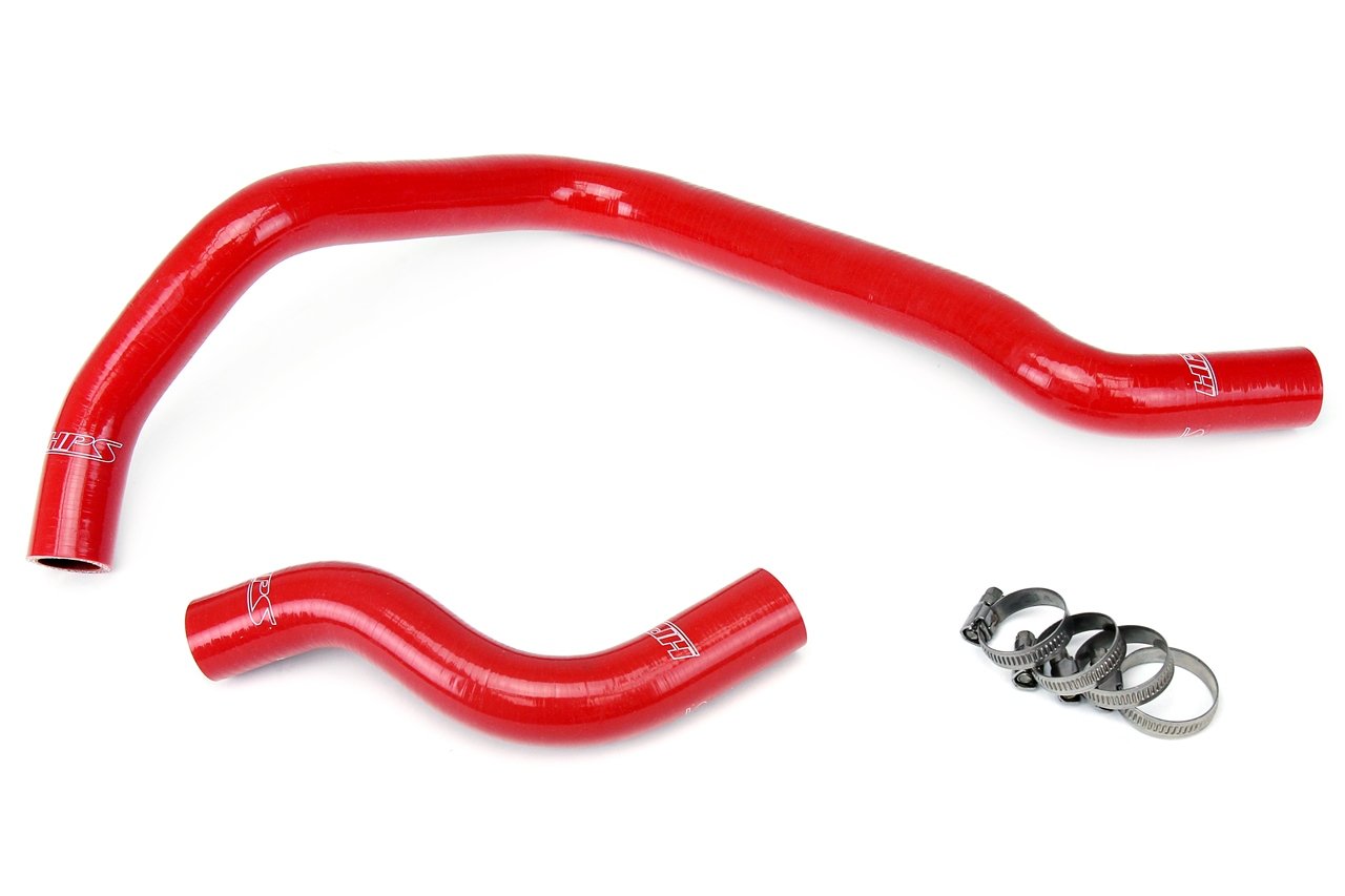 HPS Red Reinforced Silicone Radiator Hose Kit Coolant Honda 93-97 Del Sol SOHC D15 D16