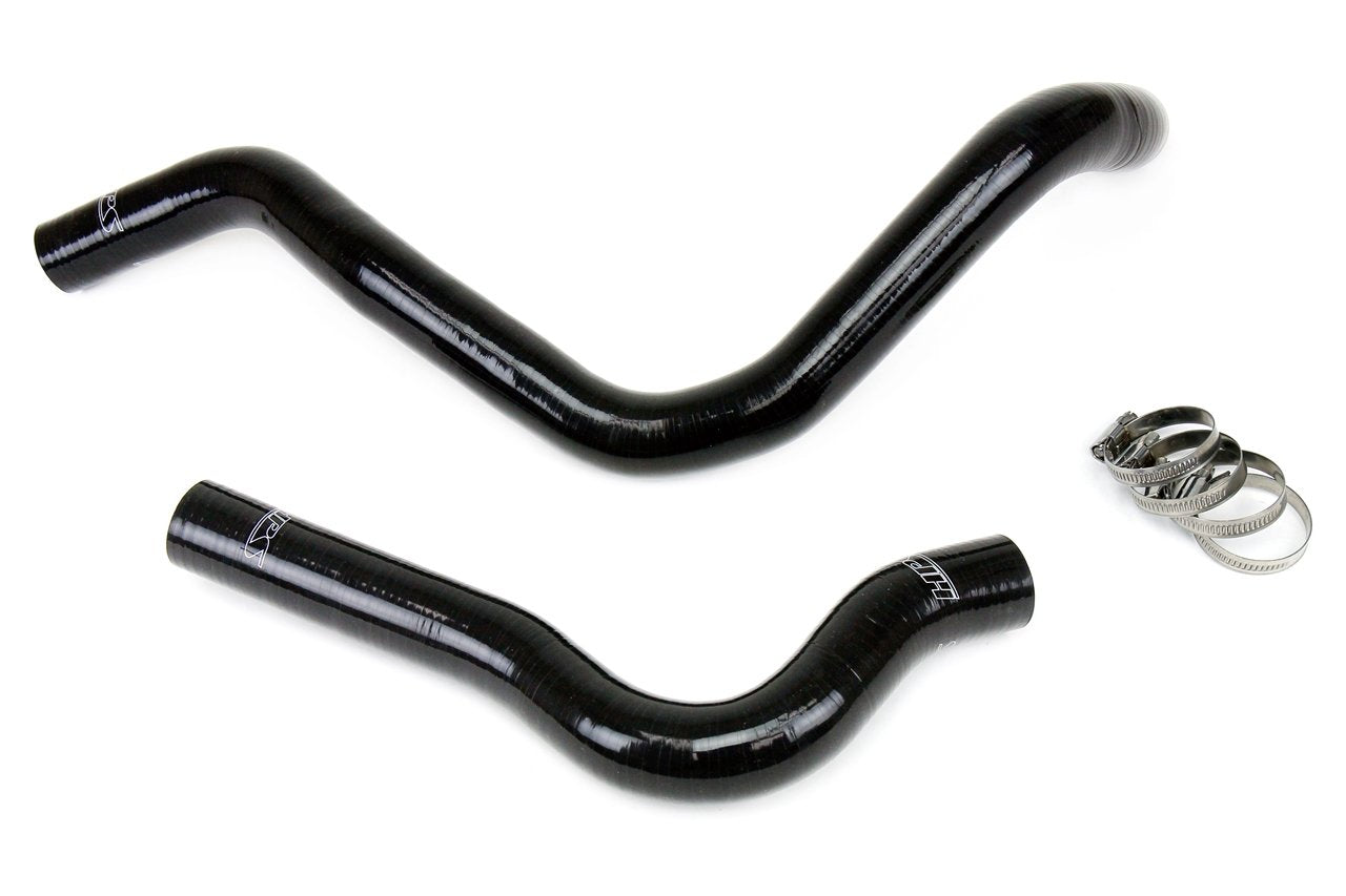 HPS Black Reinforced Silicone Radiator Hose Kit Coolant Honda 93-97 Del Sol DOHC VTEC B16