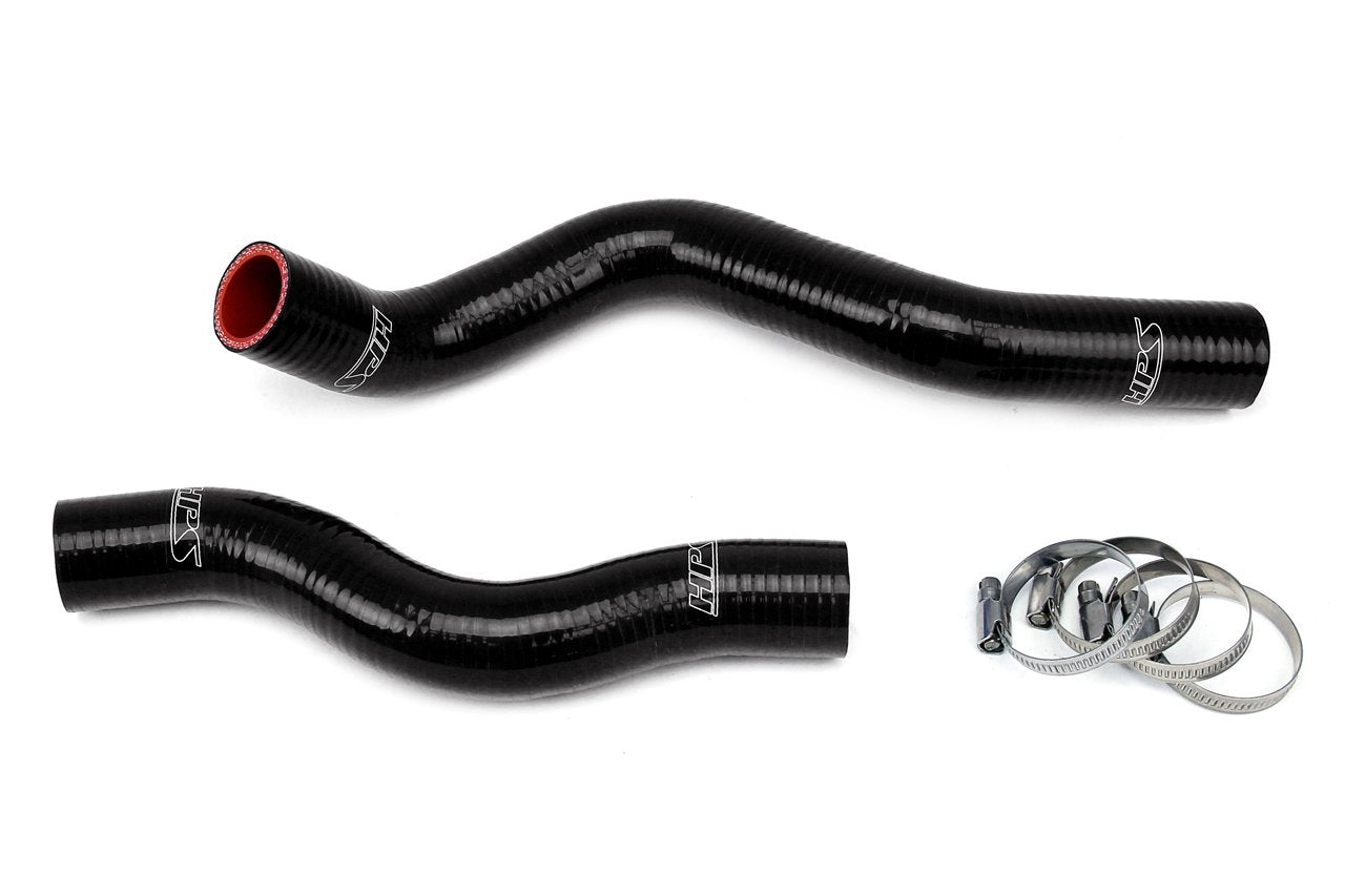 HPS Black Reinforced Silicone Radiator Hose Kit Coolant Honda 06-11 Civic Non Si R18A1 R16