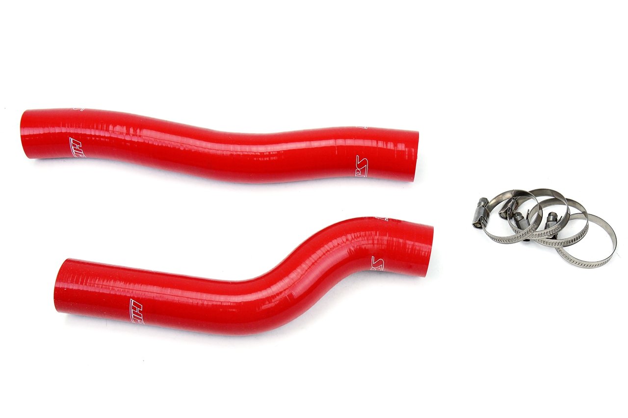 HPS Red Reinforced Silicone Radiator Hose Kit Coolant Hyundai 10-12 Genesis Coupe 2.0T Turbo