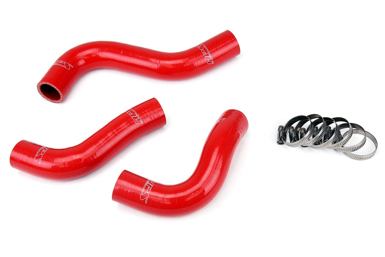 HPS Red Reinforced Silicone Radiator Hose Kit Coolant Mazda 90-93 Miata