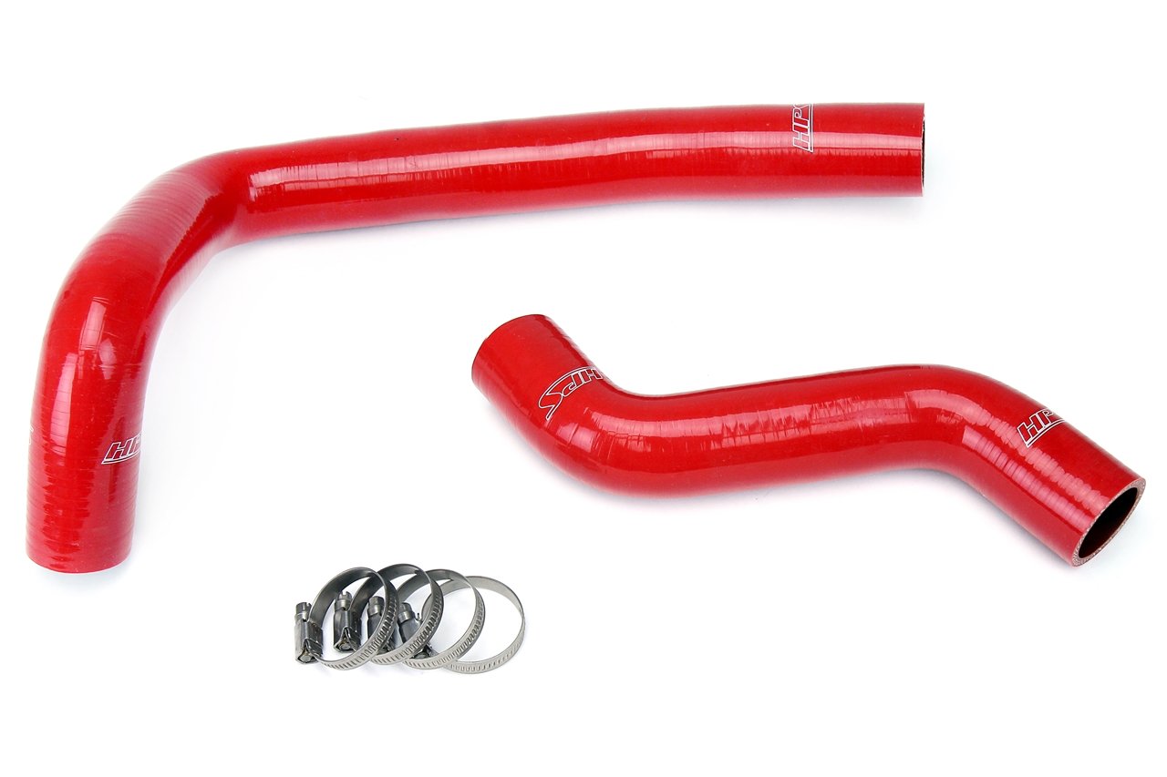 HPS Red Reinforced Silicone Radiator Hose Kit Coolant Mazda 93-97 RX7 FD3S