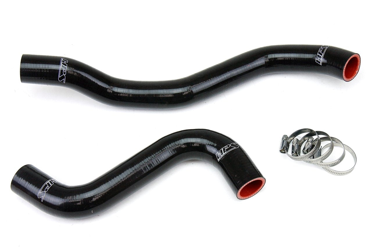 HPS Black Reinforced Silicone Radiator Hose Kit Coolant Mitsubishi 95-99 Eclipse Turbo