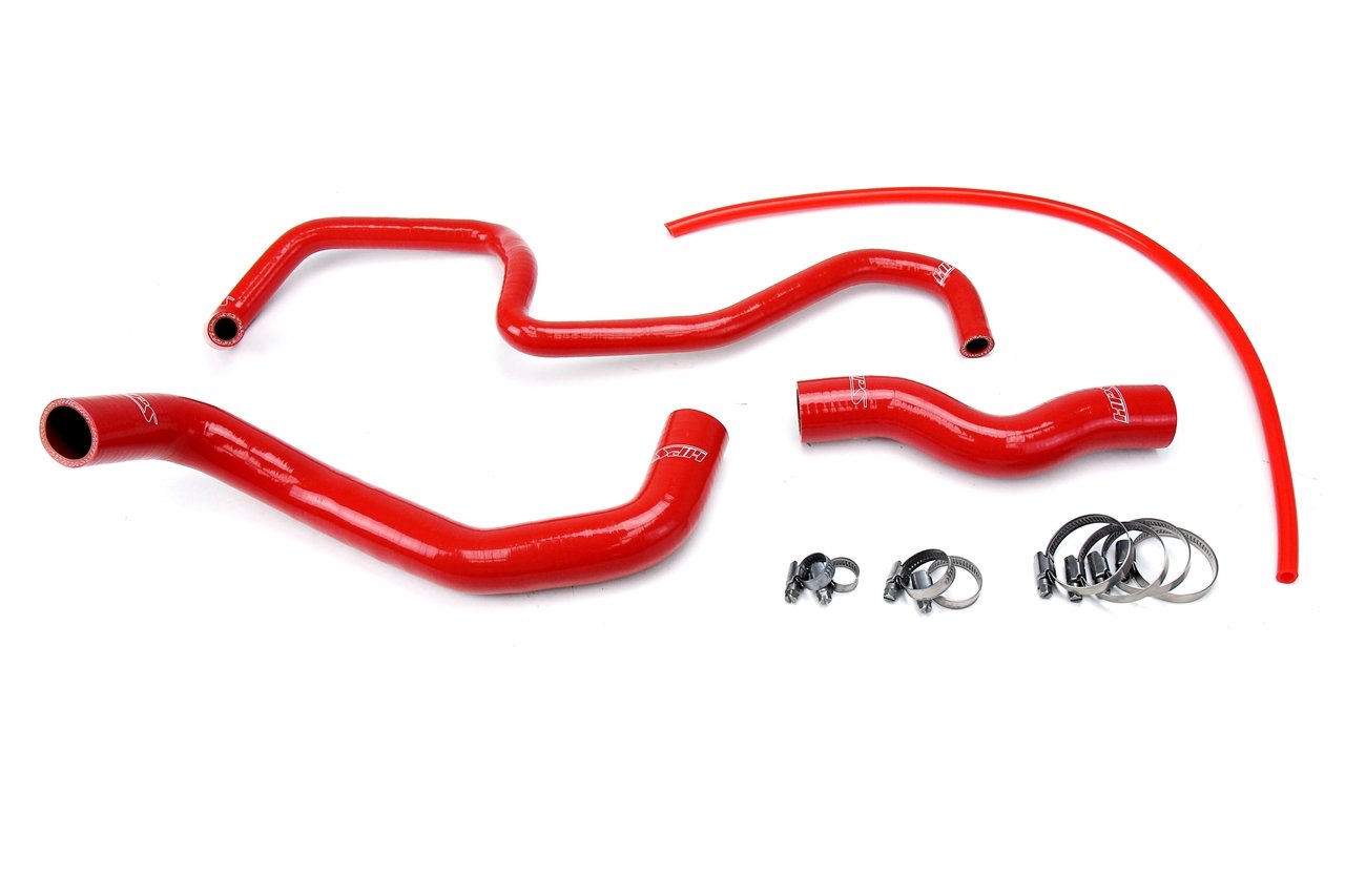 HPS Red Reinforced Silicone Radiator Hose Kit Coolant Infiniti 03-06 G35 Sedan