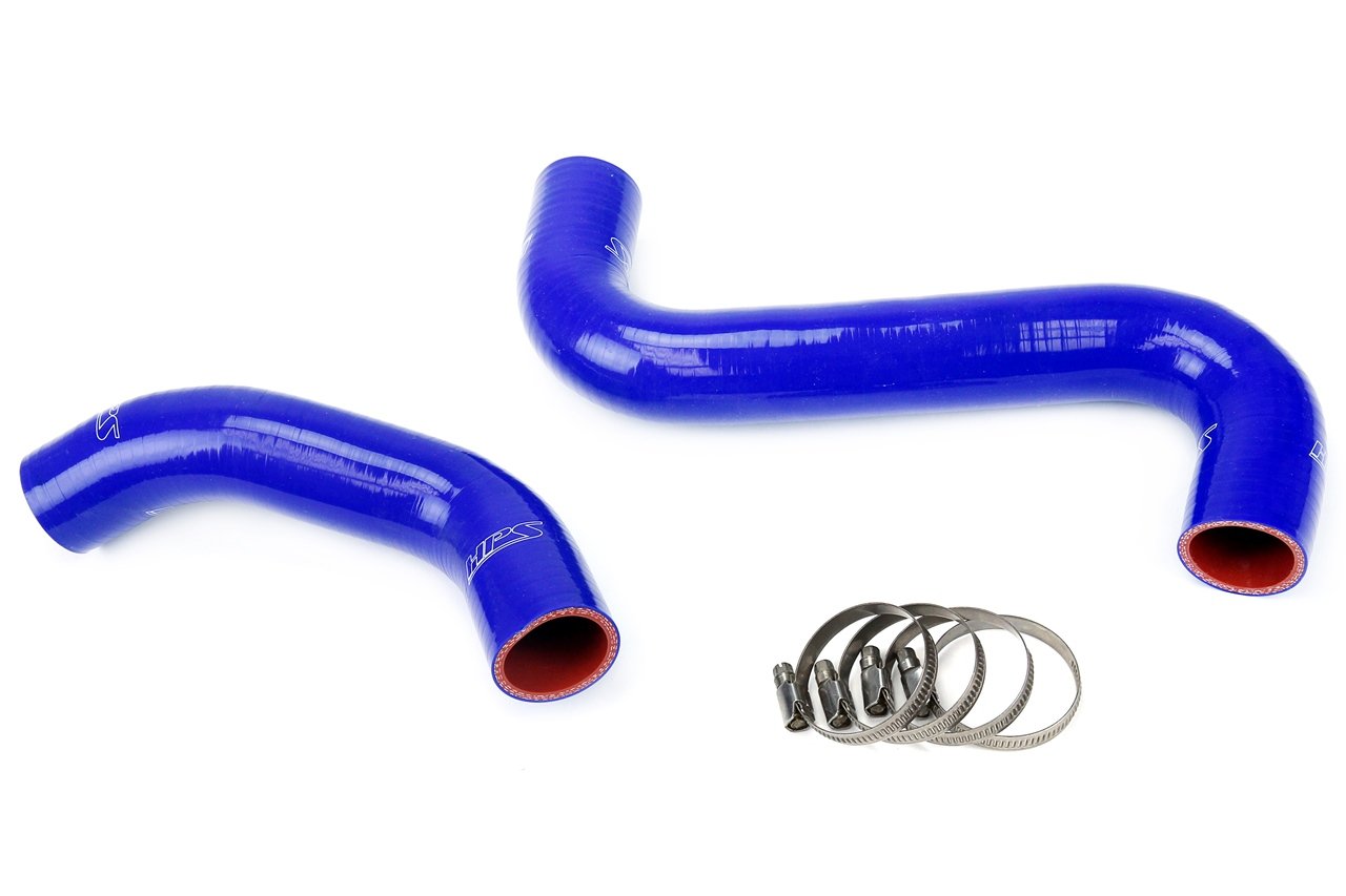 HPS Blue Reinforced Silicone Radiator Hose Kit Coolant Subaru 01-07 WRX / STI