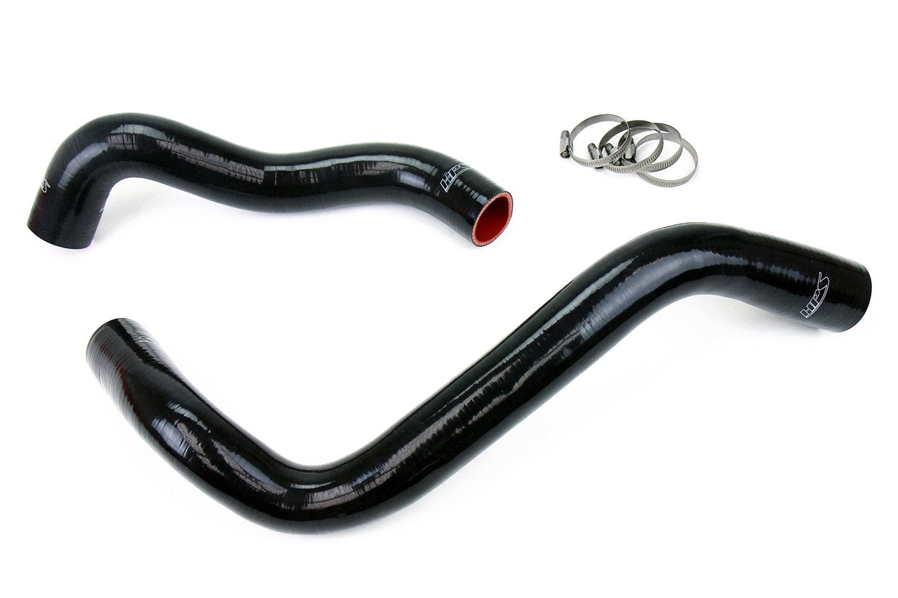 HPS Black Reinforced Silicone Radiator Hose Kit Coolant Ford 99-01 F350 Superduty w/ 7.3L Diesel Single Alternator