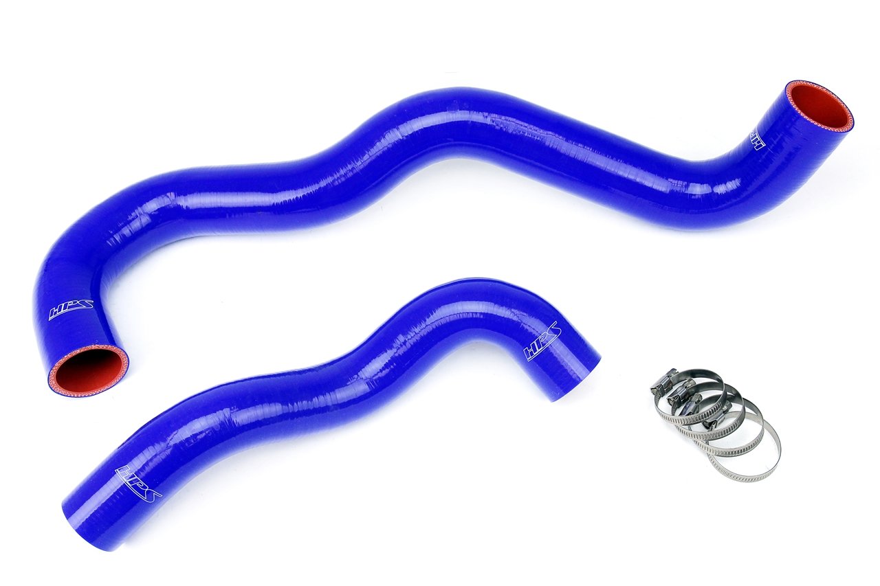 HPS Blue Reinforced Silicone Radiator Hose Kit Coolant Ford 03-07 F250 Superduty 6.0L Diesel w/ Twin Beam Suspension