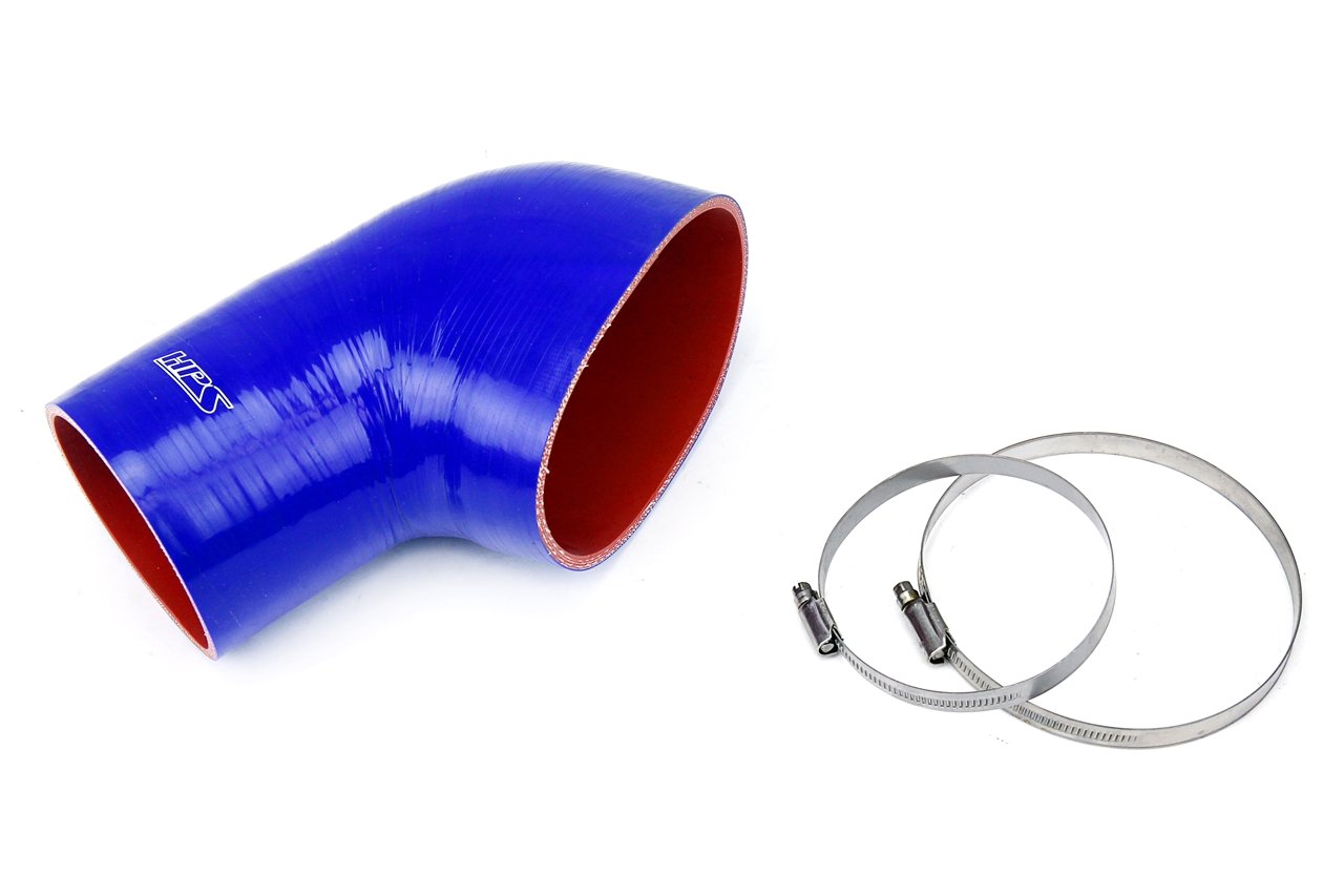 HPS Blue Reinforced Silicone Post MAF Air Intake Hose Kit BMW 01-06 E46 M3