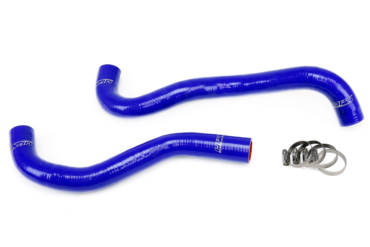 HPS Blue Reinforced Silicone Radiator Hose Kit Coolant Honda 12-15 Civic Si