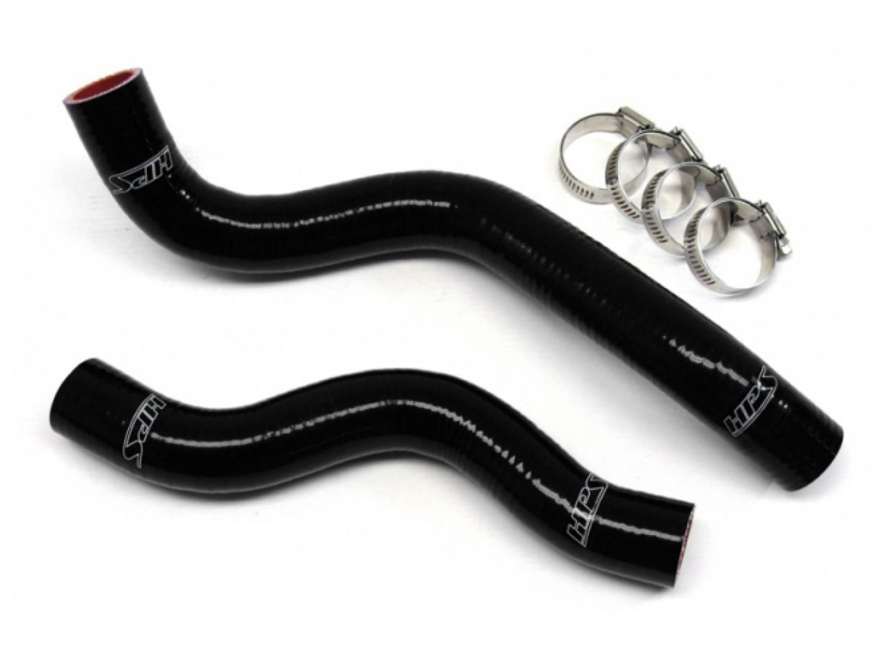 HPS Black Reinforced Silicone Radiator Hose Kit Coolant Honda 12-15 Civic Non Si 1.8L