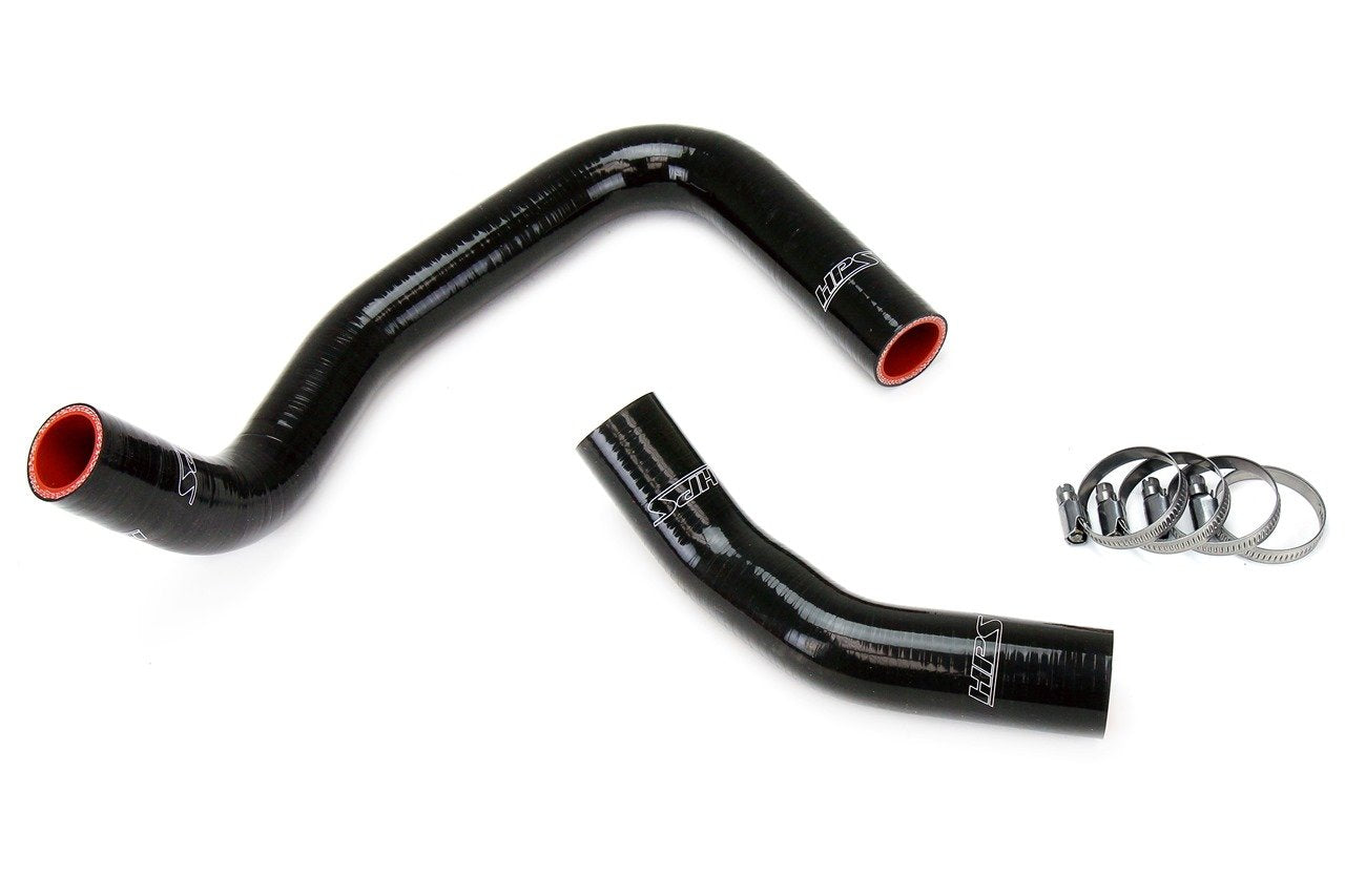 HPS Black Reinforced Silicone Radiator Hose Kit Coolant Toyota 85-87 Corolla AE86