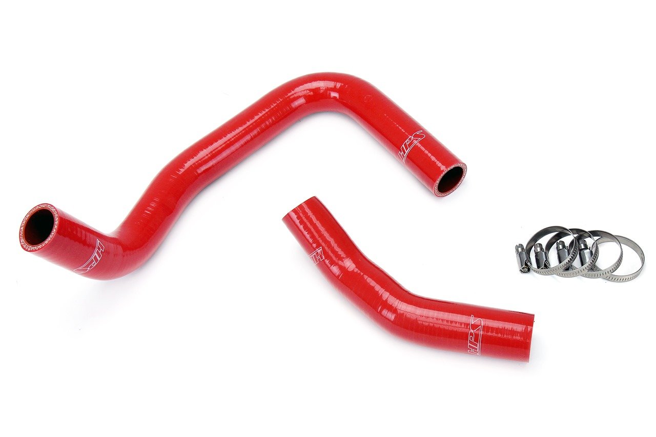 HPS Red Reinforced Silicone Radiator Hose Kit Coolant Toyota 85-87 Corolla AE86