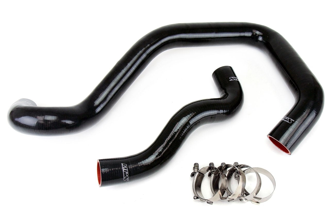 HPS Black Reinforced Silicone Radiator Hose Kit Coolant Ford 03-07 F250 Superduty 6.0L Diesel w/ Mono Beam Suspension