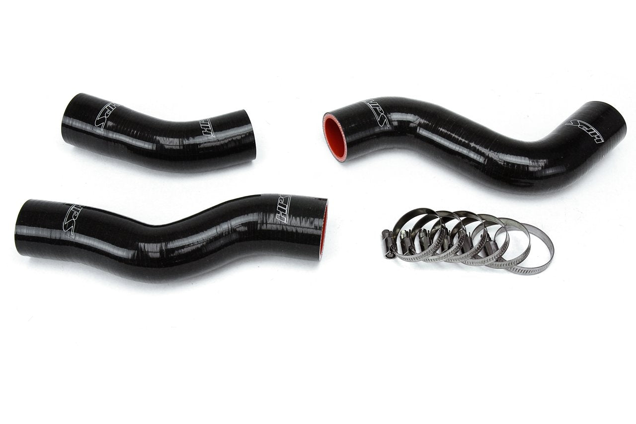 HPS Black Reinforced Silicone Radiator Hose Kit Coolant Toyota 92-97 Land Cruiser FJ80 4.5L I6