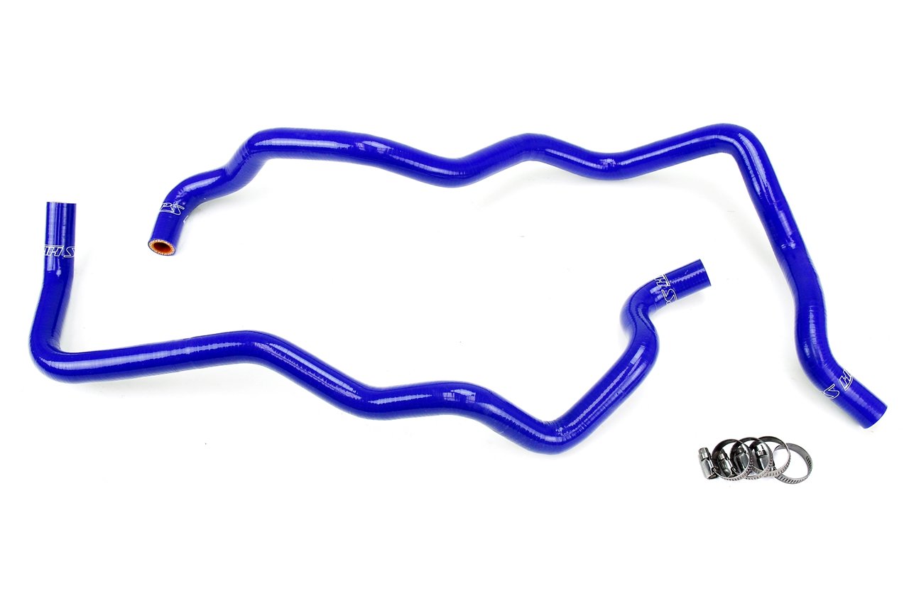 HPS Blue Reinforced Silicone Heater Hose Kit Jeep 07-11 Wrangler JK 3.8L V6 Left Hand Drive