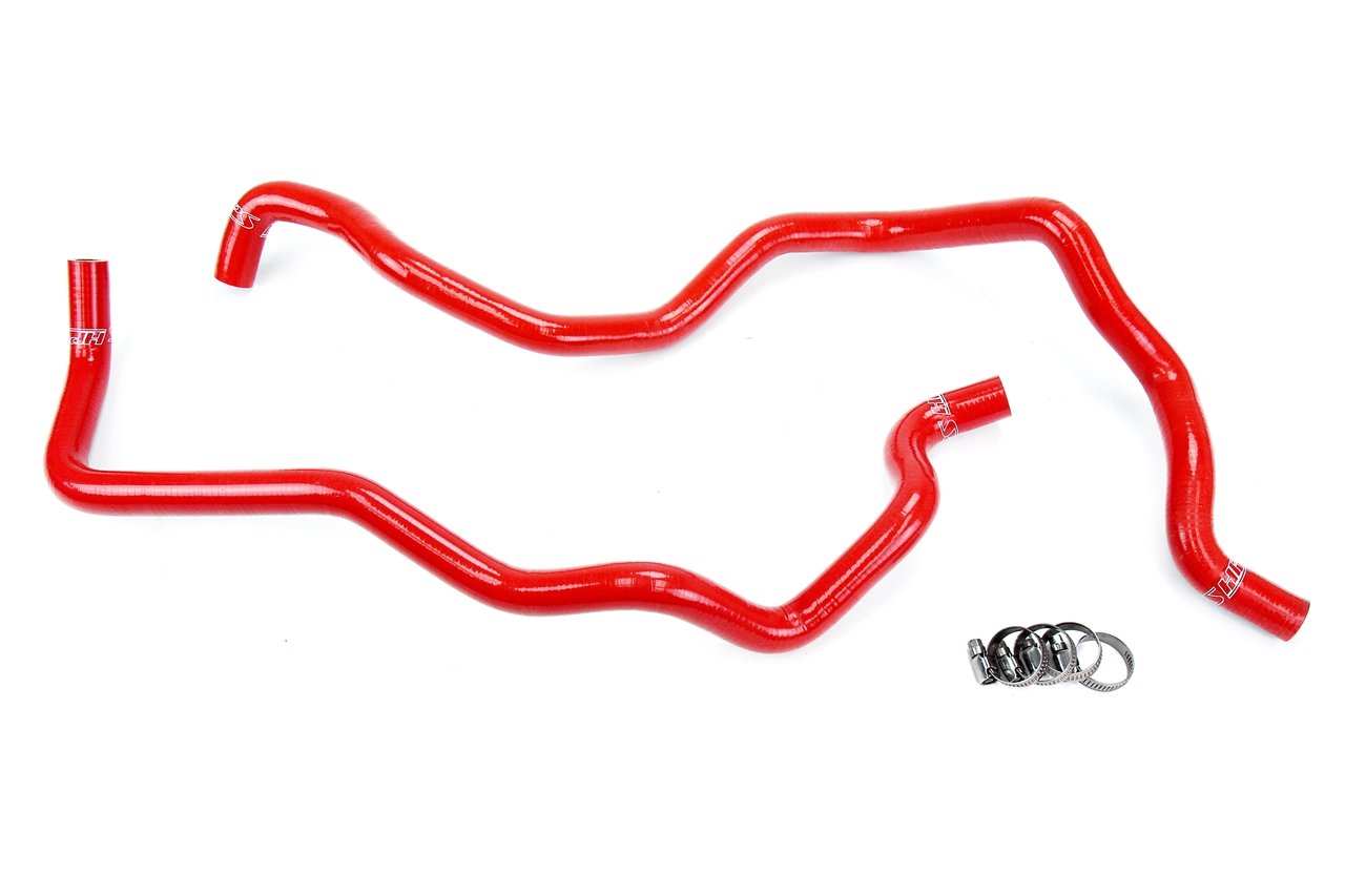 HPS Red Reinforced Silicone Heater Hose Kit Jeep 07-11 Wrangler JK 3.8L V6 Left Hand Drive