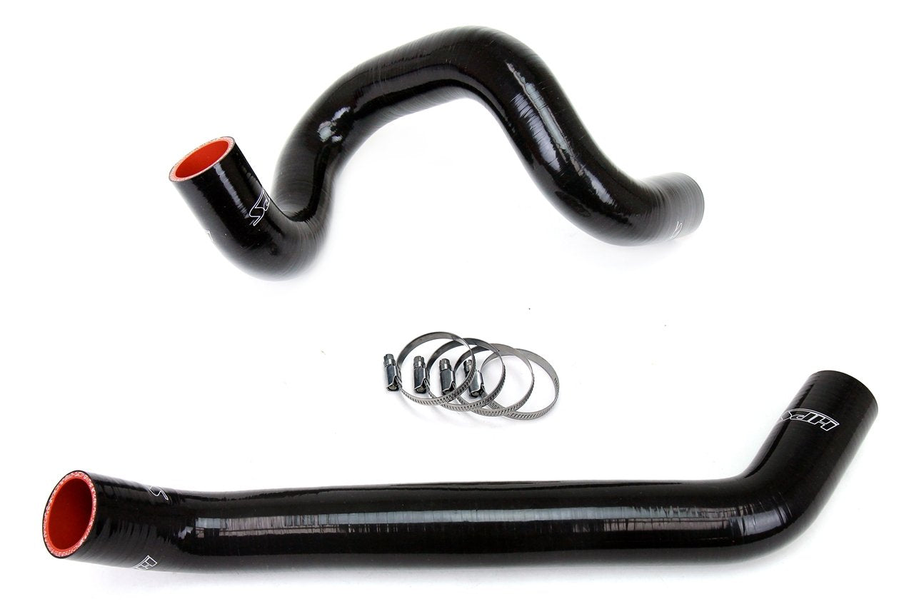 HPS Black Reinforced Silicone Radiator Hose Kit Coolant Jeep 07-11 Wrangler JK 3.8L V6