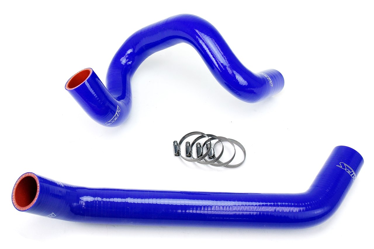 HPS Blue Reinforced Silicone Radiator Hose Kit Coolant Jeep 07-11 Wrangler JK 3.8L V6