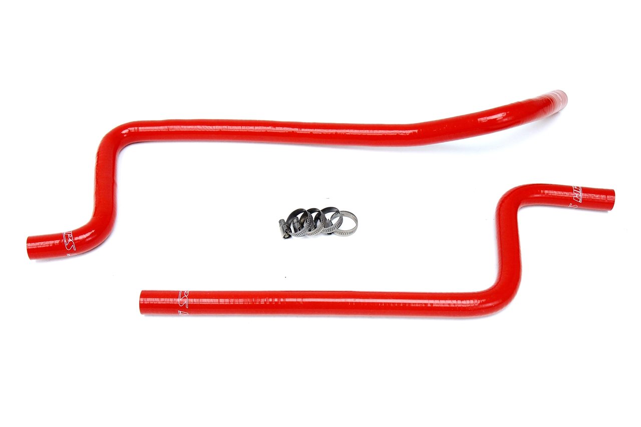 HPS Red Reinforced Silicone Heater Hose Kit Jeep 97-01 Wrangler TJ 4.0L Left Hand Drive