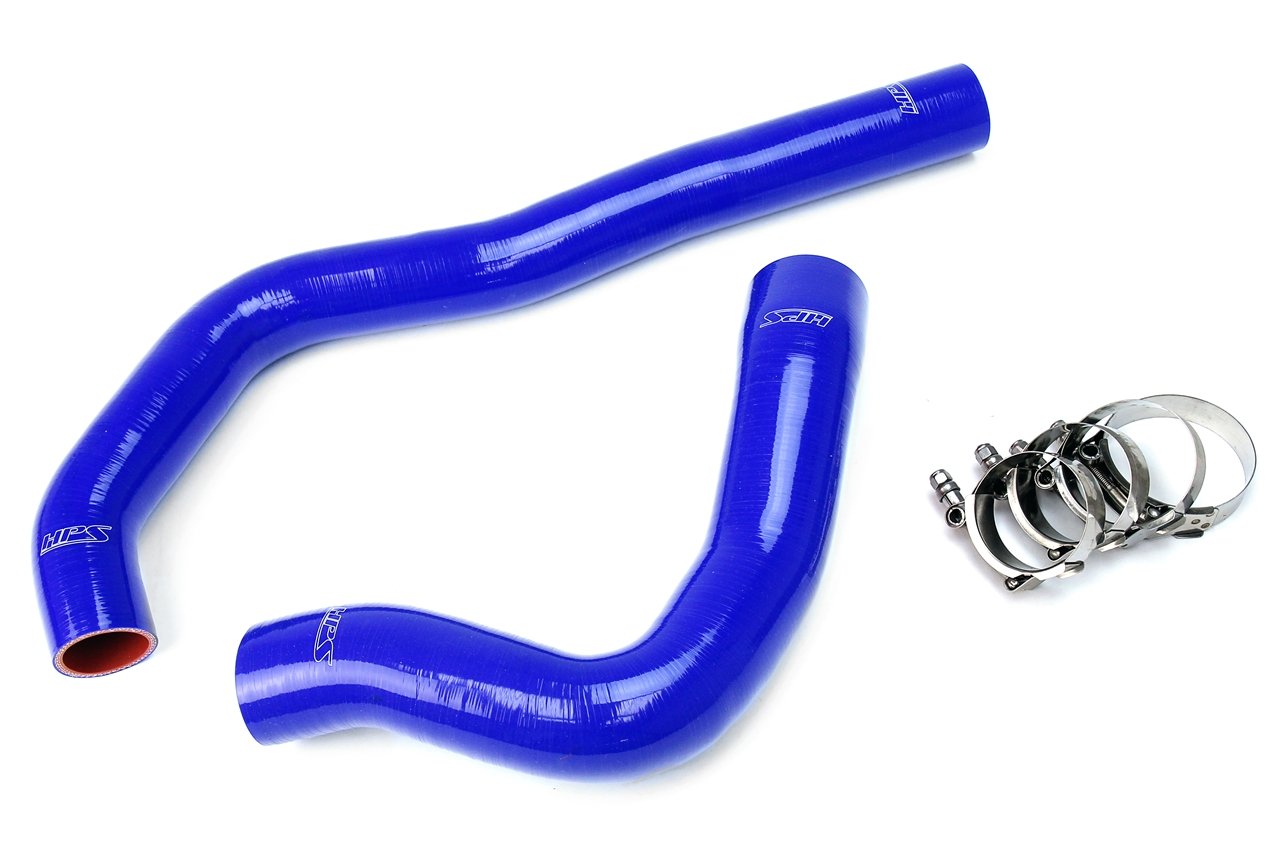 HPS Blue Reinforced Silicone Radiator Hose Kit Coolant Dodge 99-02 Ram Pickup 5.9L Diesel Cummins