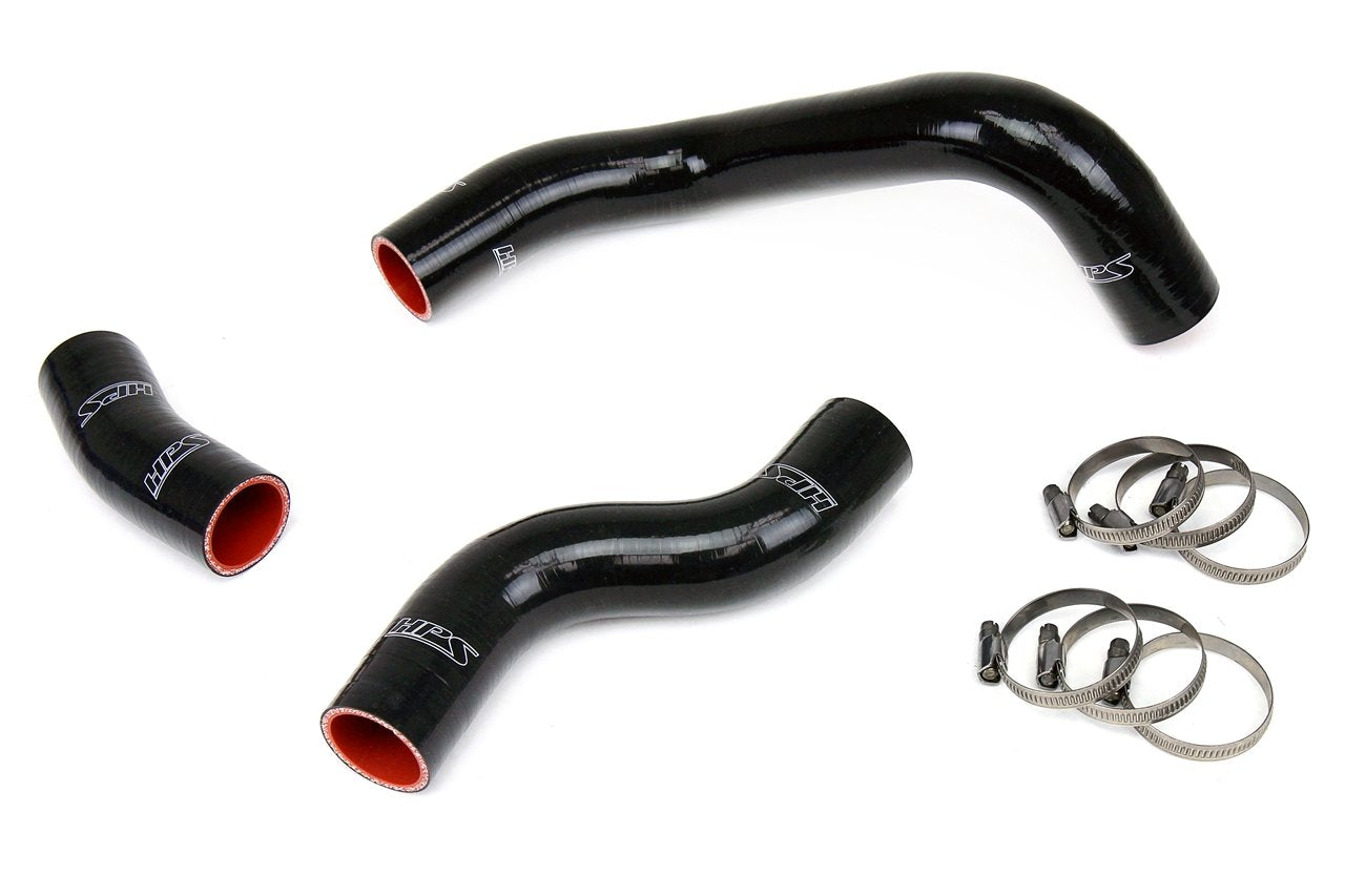 HPS Black Reinforced Silicone Radiator Hose Kit Coolant Subaru 13-16 BRZ