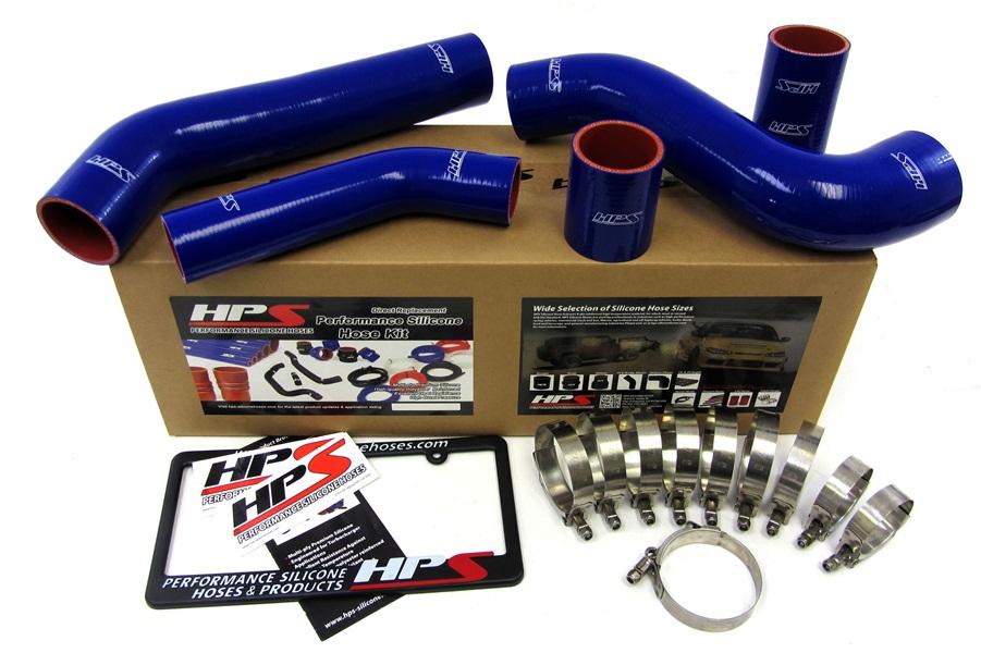 HPS Blue Reinforced Silicone Intercooler Hose Kit Mitsubishi Lancer EVO 10 X US-Spec