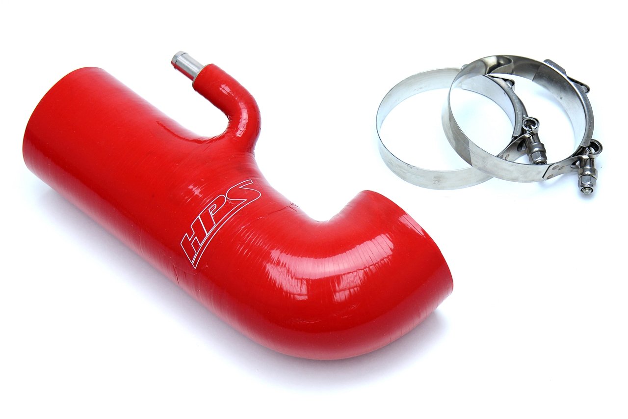 HPS Red Reinforced Silicone Post MAF Air Intake Hose Kit - Delete Stock Sound Tube Scion 13-16 FRS