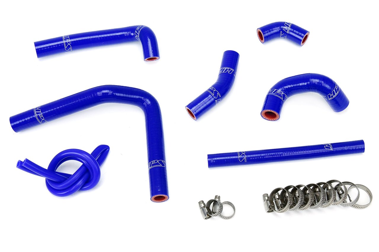 HPS Blue Reinforced Silicone Radiator Hose Kit Coolant Honda 02-07 CR250R 2 Stroke