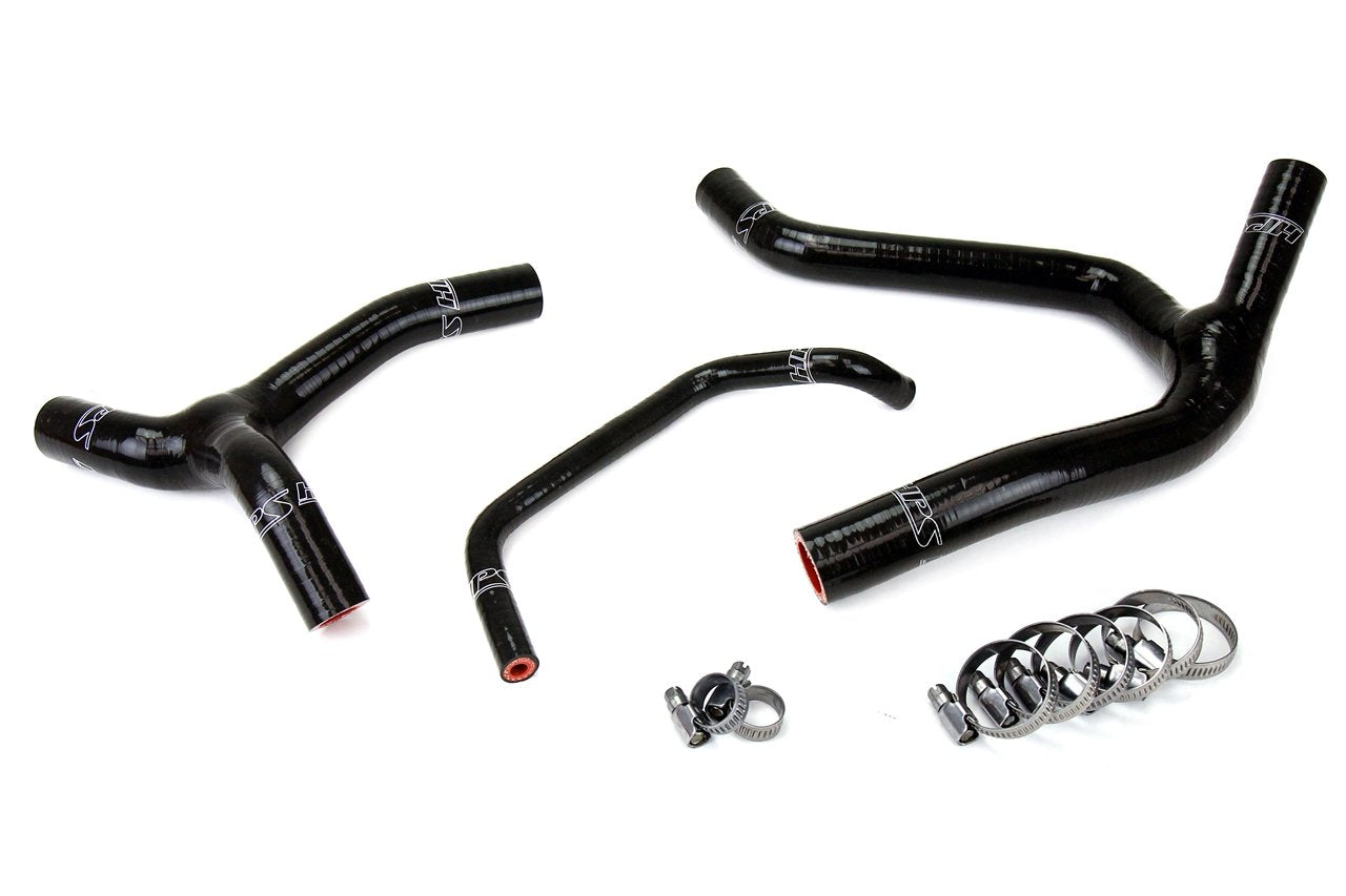 HPS Black Reinforced Silicone Radiator Hose Kit Coolant Kawasaki 06-08 KX450F