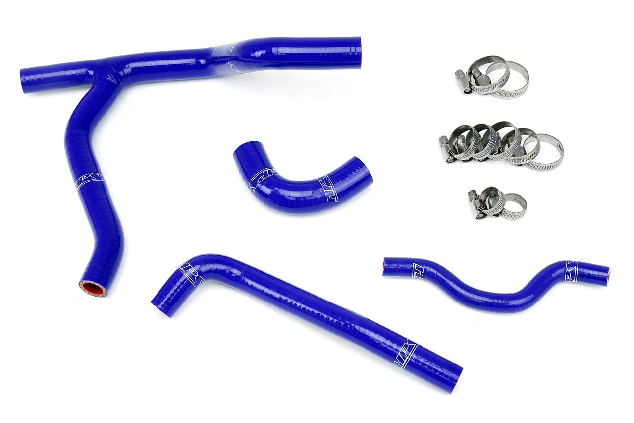 HPS Blue Reinforced Silicone Radiator Hose Kit Coolant Kawasaki 06-08 KX250F