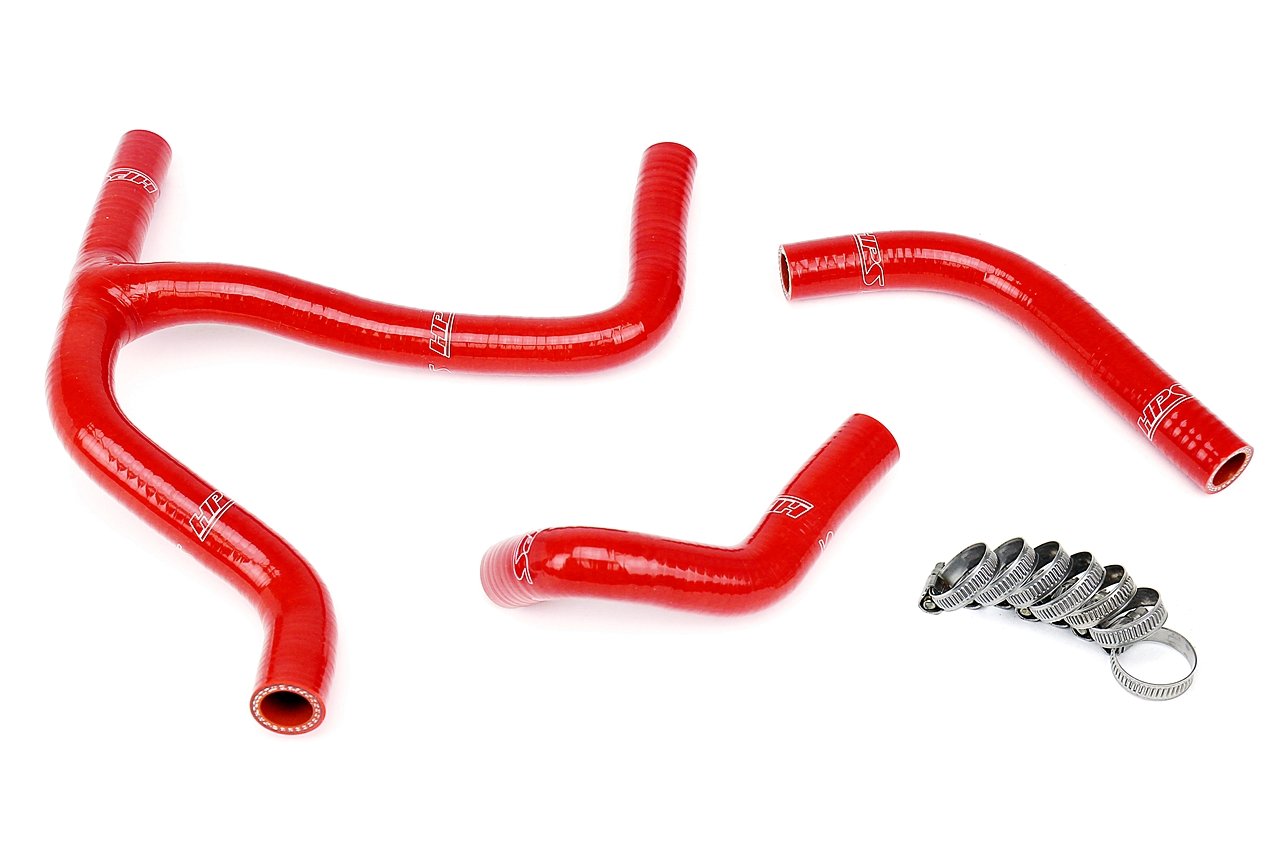 HPS Red Reinforced Silicone Radiator Hose Kit Coolant Suzuki 08-14 RMZ450