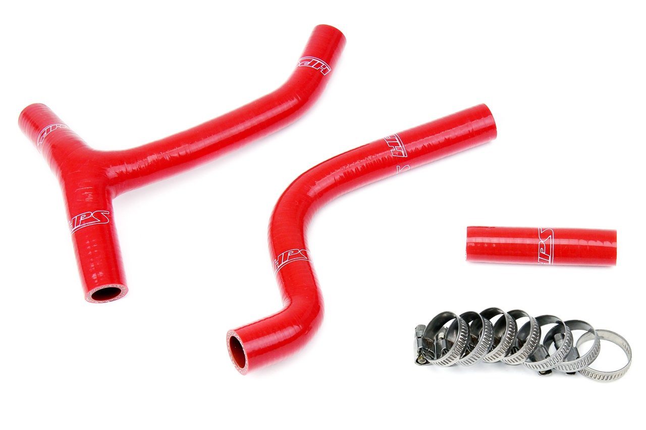 HPS Red Reinforced Silicone Radiator Hose Kit Coolant Yamaha 10-11 YZ250F