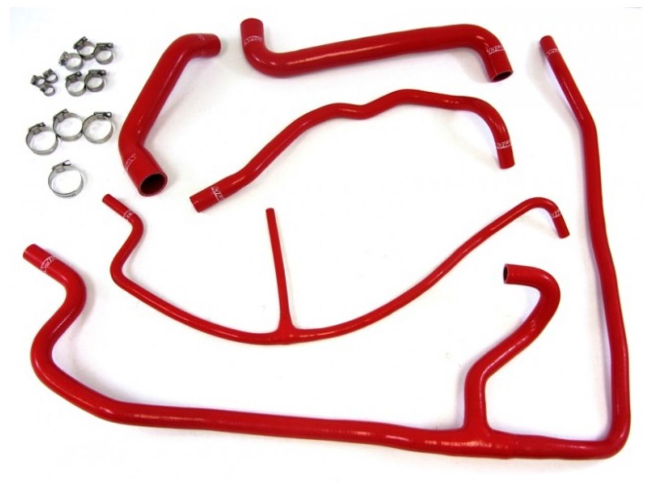 HPS Reinforced Red Silicone Radiator + Heater Hose Kit Coolant Chevy 06-08 Corvette 7.0L LS7 V8 Z06 Non-Supercharged