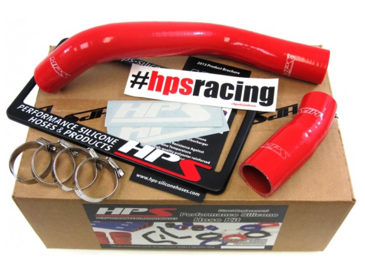 HPS Red Reinforced Silicone Radiator Hose Kit Coolant Ford 96-01 Mustang SVT Cobra 4.6L V8