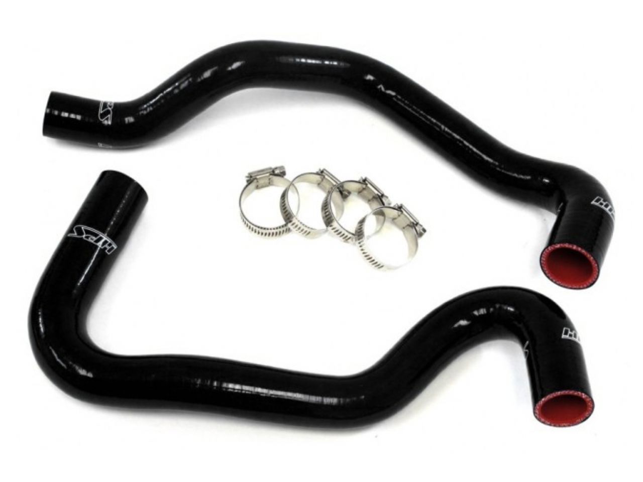 HPS Black Reinforced Silicone Radiator Hose Kit Coolant Ford 11-13 Fiesta 1.6L