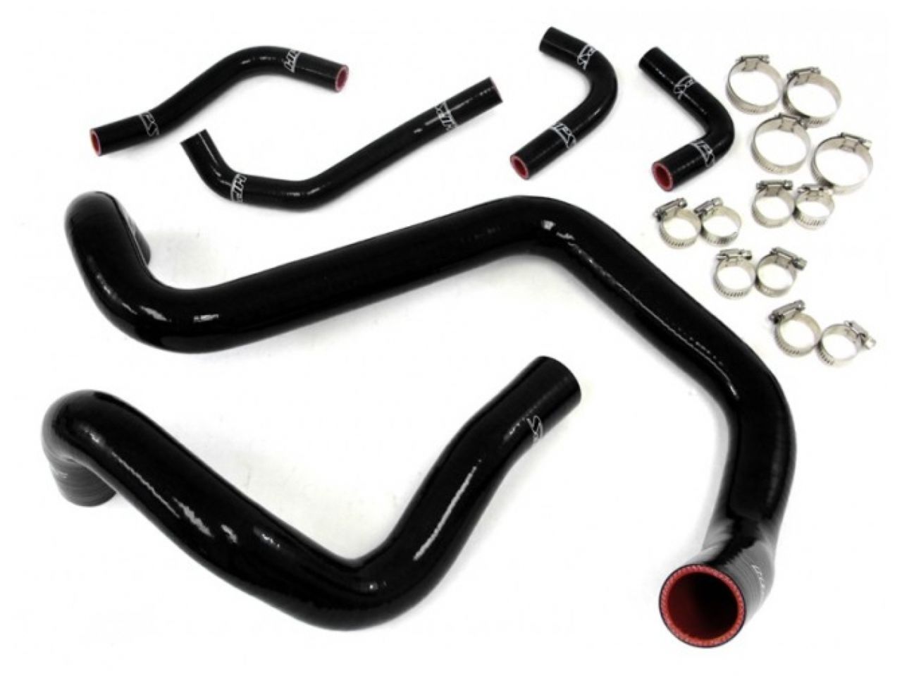 HPS Black Reinforced Silicone Radiator + Heater Hose Kit Coolant Jeep 12-17 Wrangler JK & Unlimited 3.6L V6 Left Hand Drive