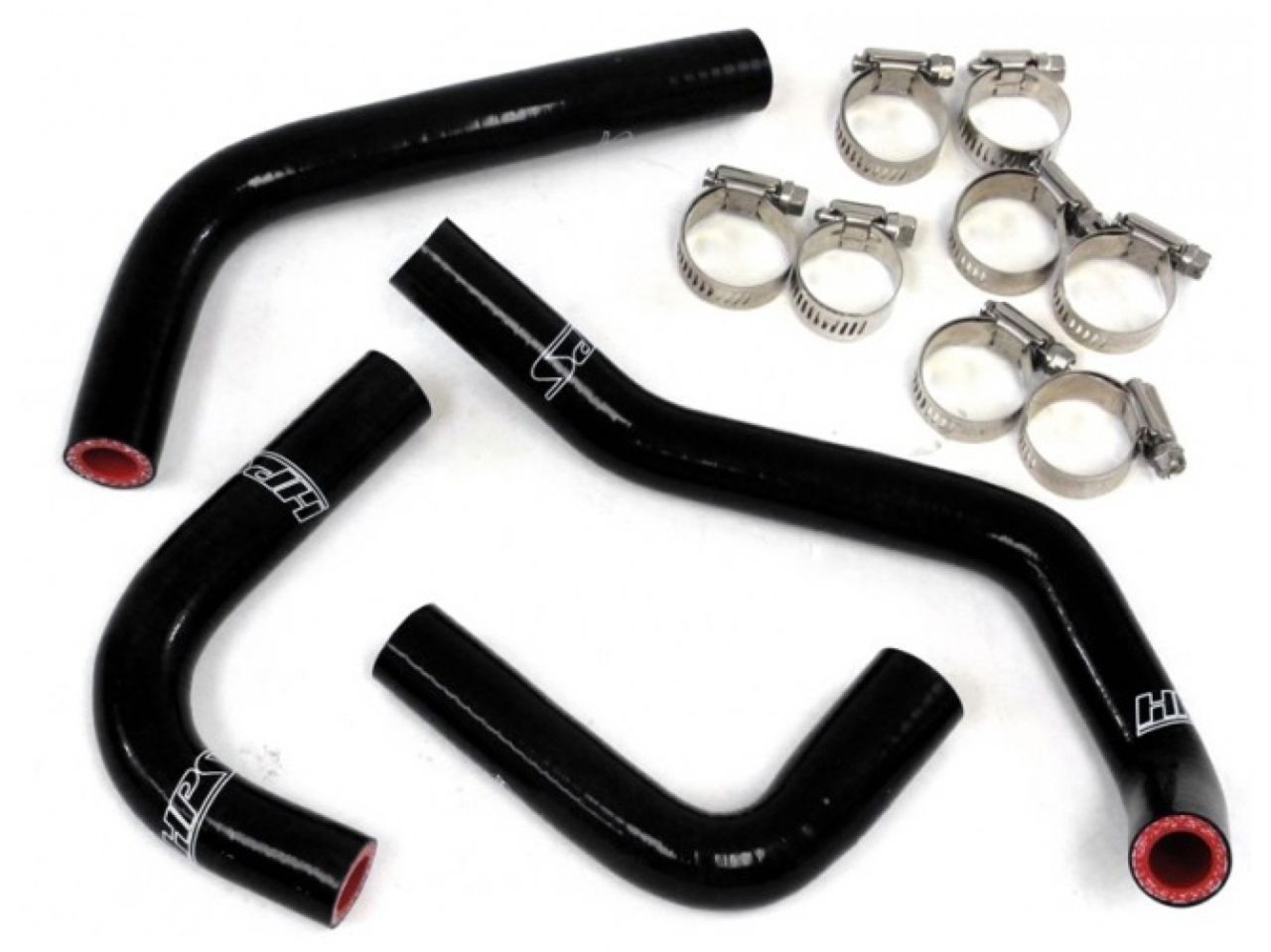 HPS Black Reinforced Silicone Heater Hose Kit Coolant Jeep 12-17 Wrangler JK & Unlimited 3.6L V6 Left Hand Drive