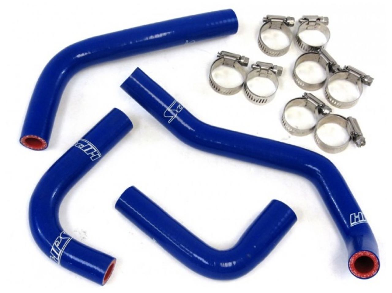 HPS Blue Reinforced Silicone Heater Hose Kit Coolant Jeep 12-17 Wrangler JK & Unlimited 3.6L V6 Left Hand Drive