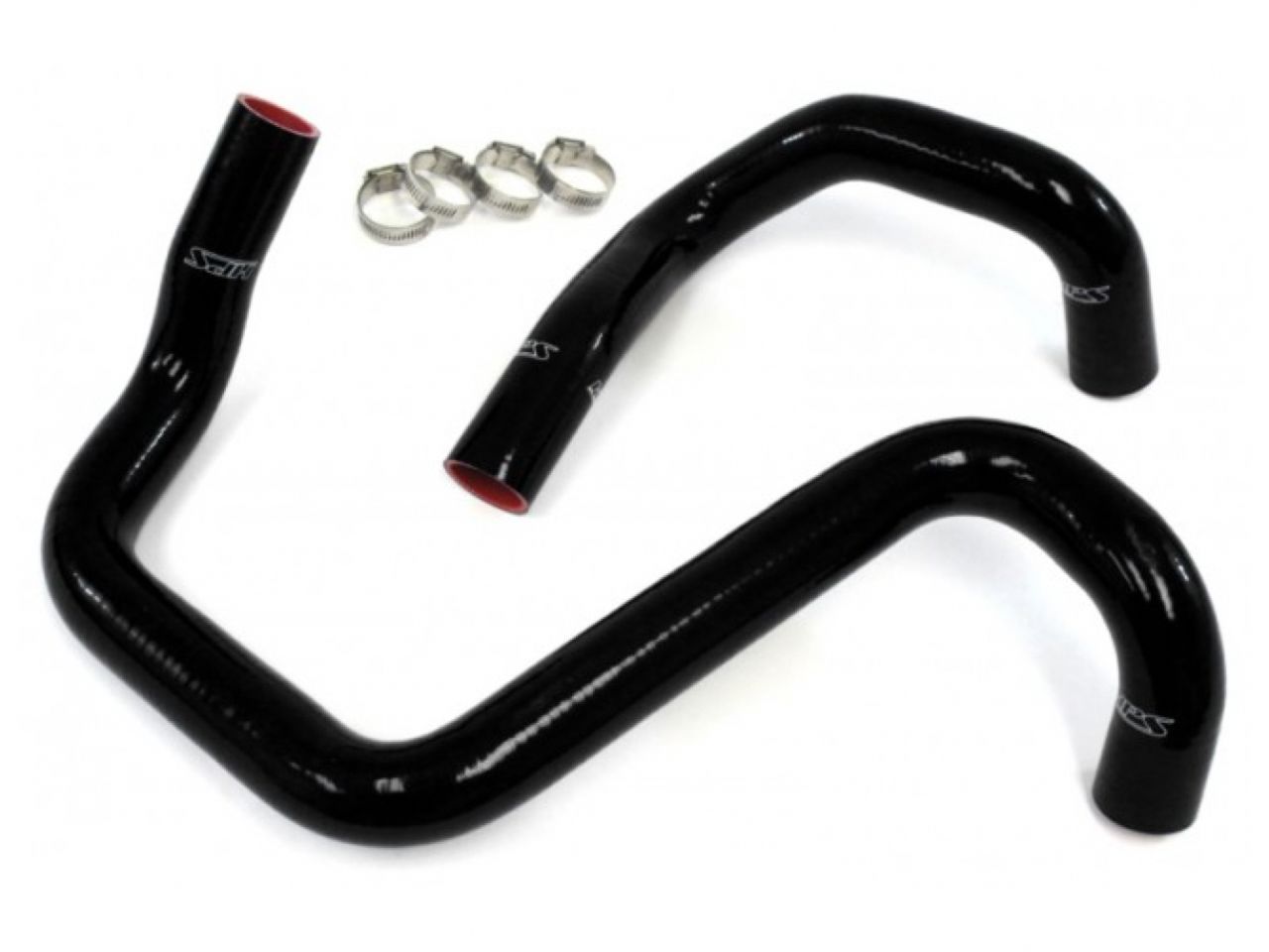 HPS Black Reinforced Silicone Radiator Hose Kit Coolant Jeep 12-17 Wrangler JK & Unlimited 3.6L V6