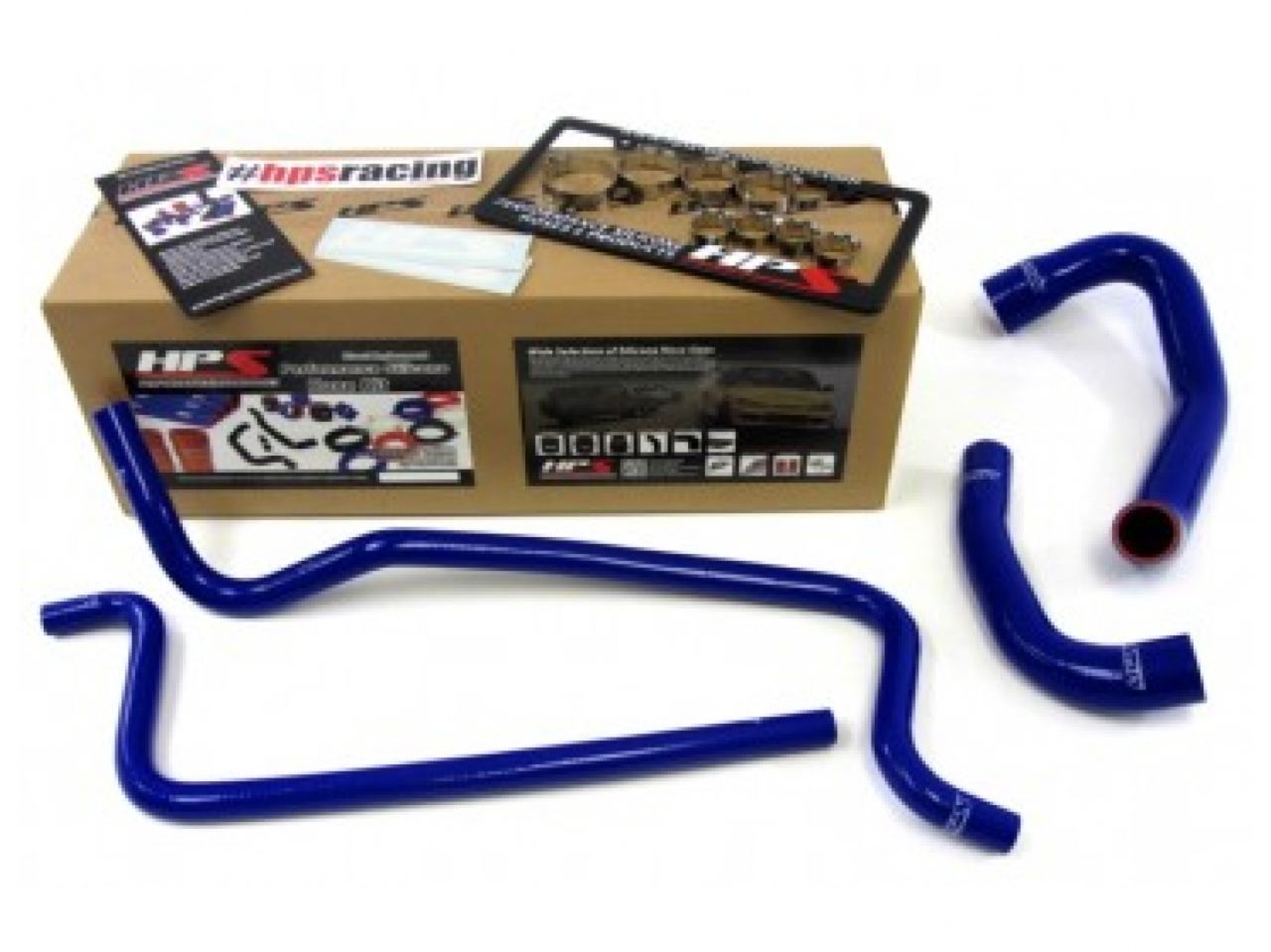 HPS Blue Reinforced Silicone Radiator + Heater Hose Kit Jeep 02-06 Wrangler TJ 4.0L Left Hand Drive