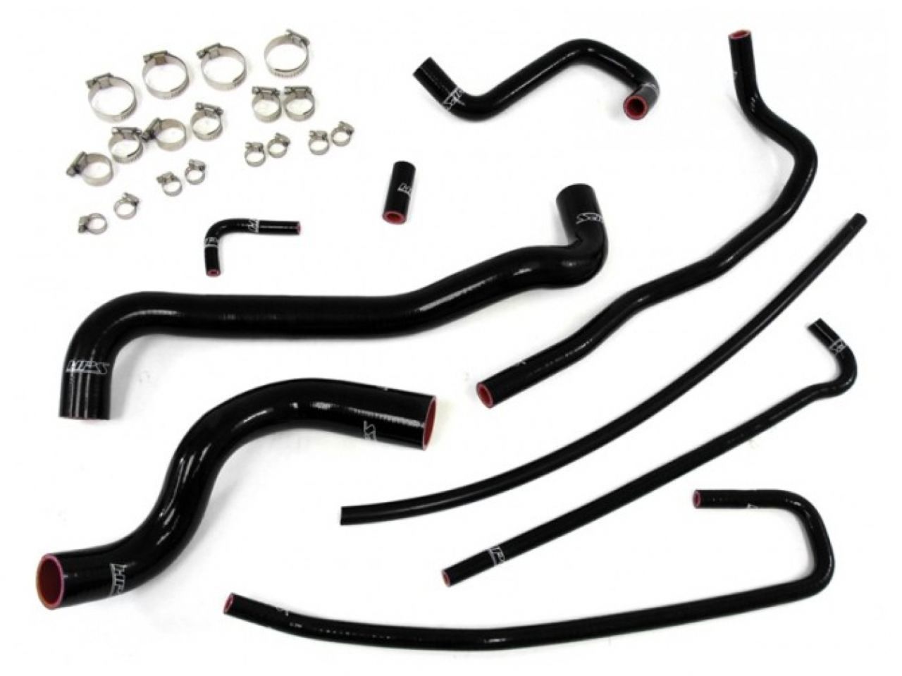 HPS Reinforced Black Silicone Radiator + Heater Hose Kit Coolant Chevy 97-04 Corvette 5.7L V8