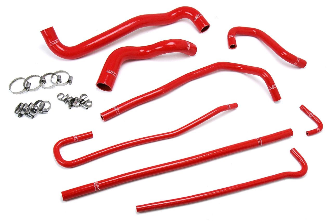 HPS Reinforced Red Silicone Radiator + Heater Hose Kit Coolant Chevy 97-04 Corvette 5.7L V8